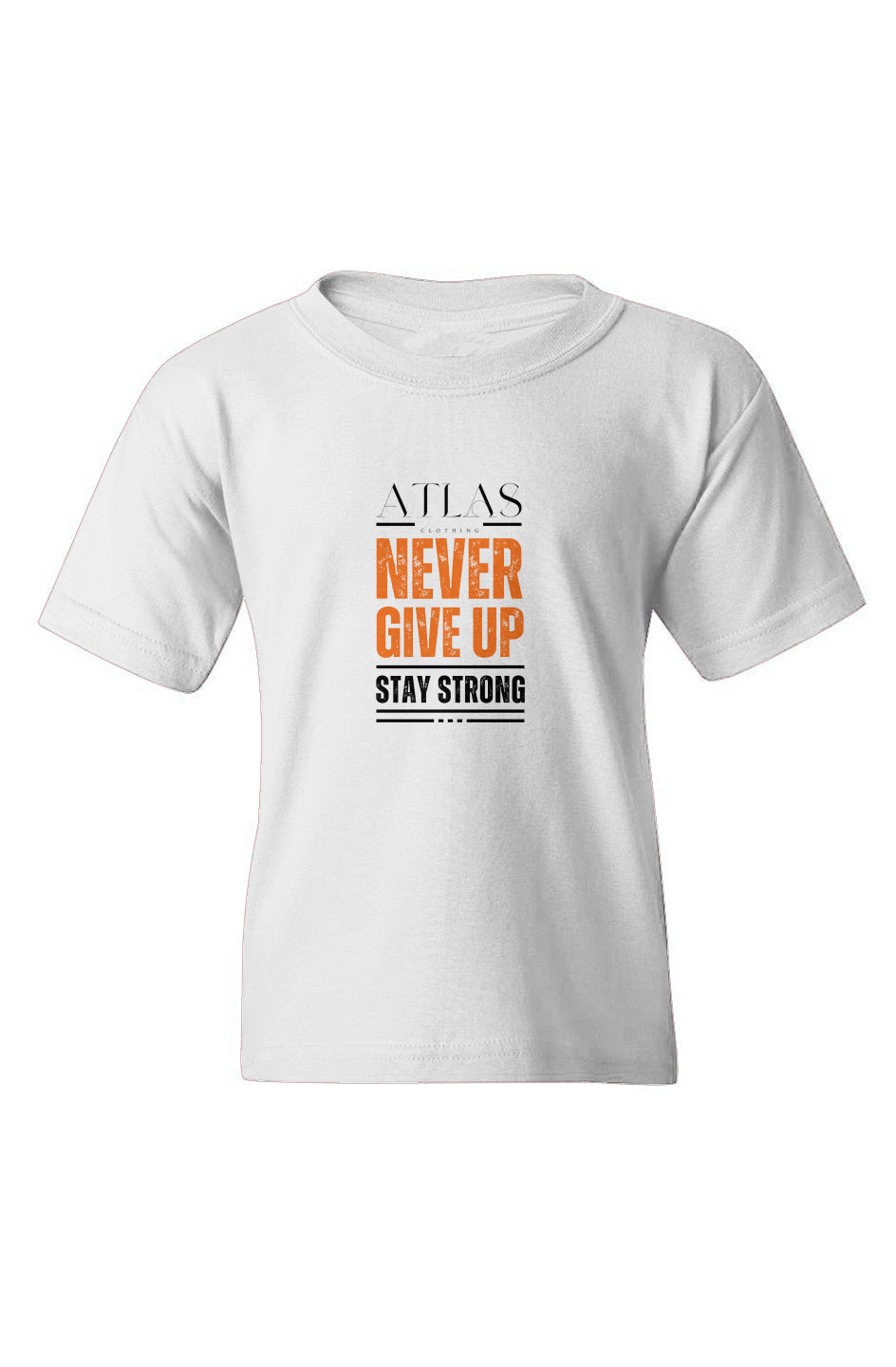 Never Give Up Heavy Cotton Youth T-Shirt