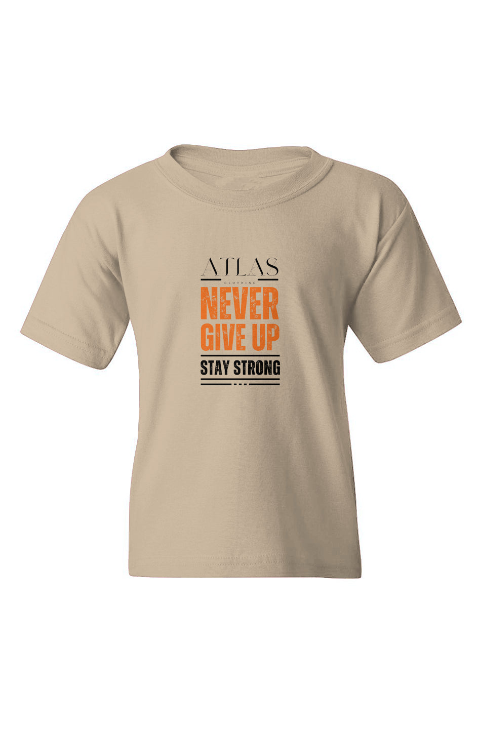 Never Give Up Heavy Cotton Youth T-Shirt