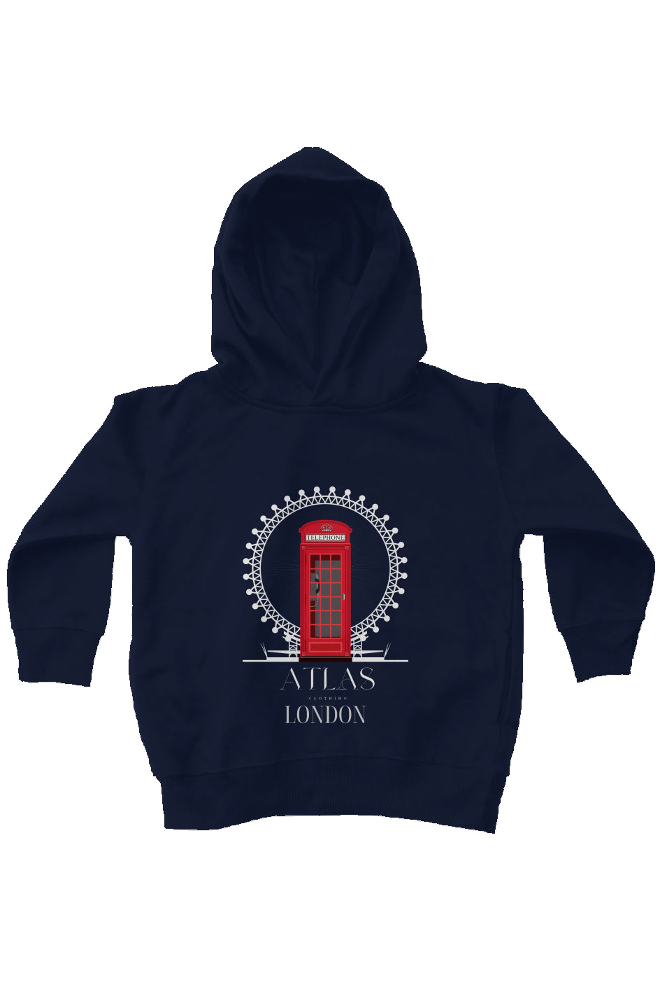 London kids fleece pullover hoodie