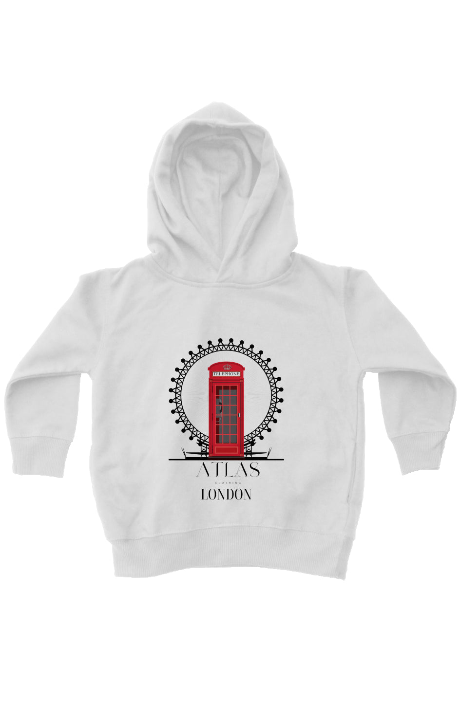 London kids fleece pullover hoodie