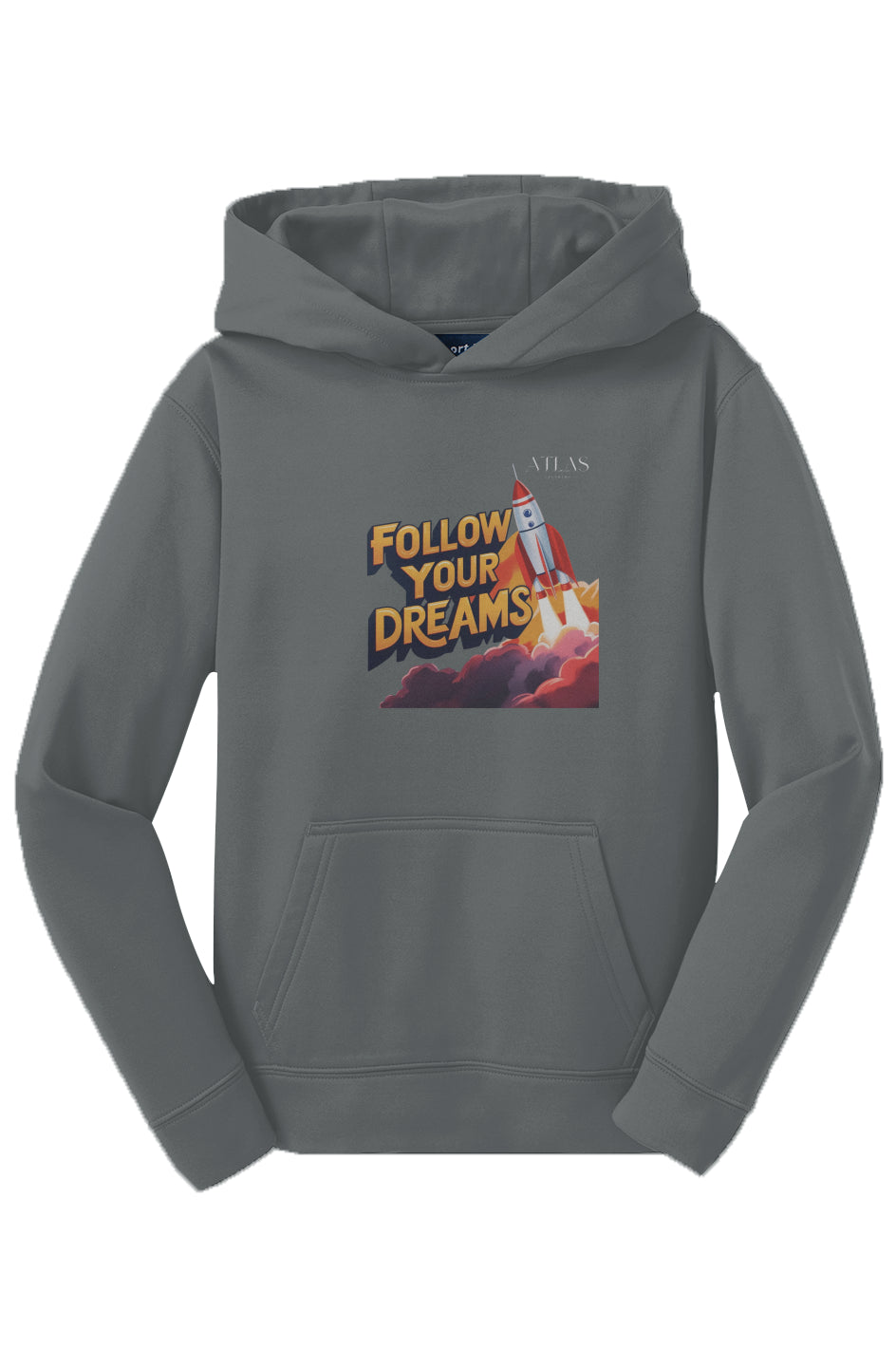 Follow Your Dreams Fleece Hooded Pullover