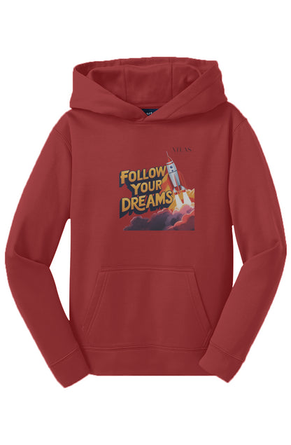 Follow Your Dreams Fleece Hooded Pullover