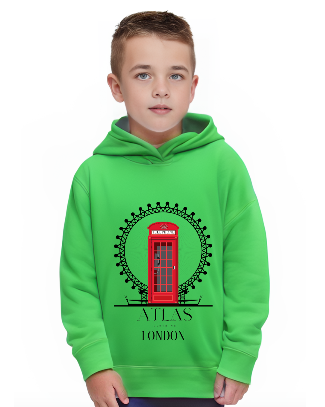 London kids fleece pullover hoodie